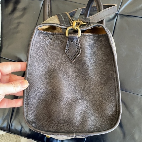 Madewell The Camden Satchel In Embossed Suede RARE - Picture 9 of 13